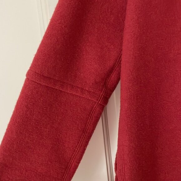 Talbots Red Italian Wool Pea Coat, Size S - Picture 7 of 11